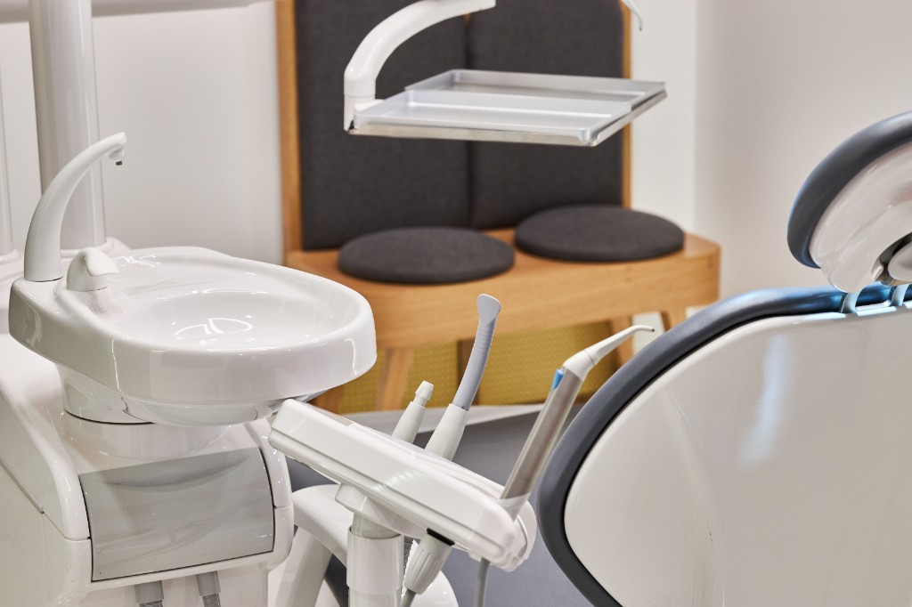 Modern dental chair and equipment at This Is It Dental, Harley Street