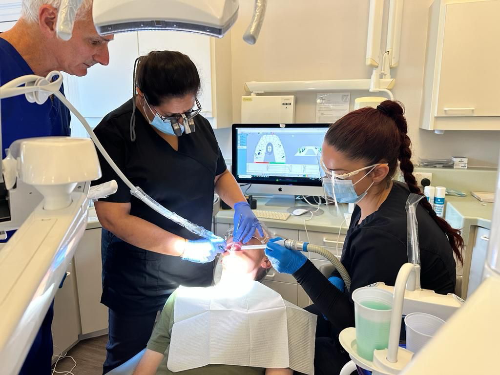 The This Is It Dental team providing treatment in the Harley Street clinic